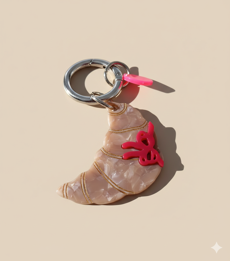 Schlüsselanhänger/Taschenanhänger Croissant