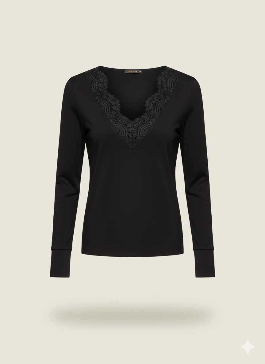 Cashmere Spitzenshirt