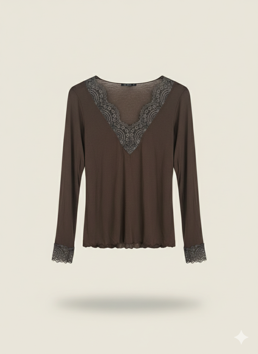 Cashmere Spitzenshirt