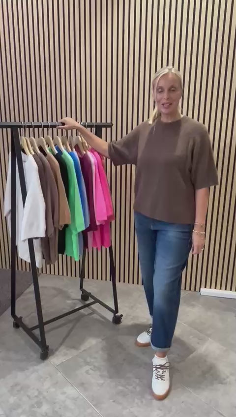 Baby Alpaka Kurzarm Pullover